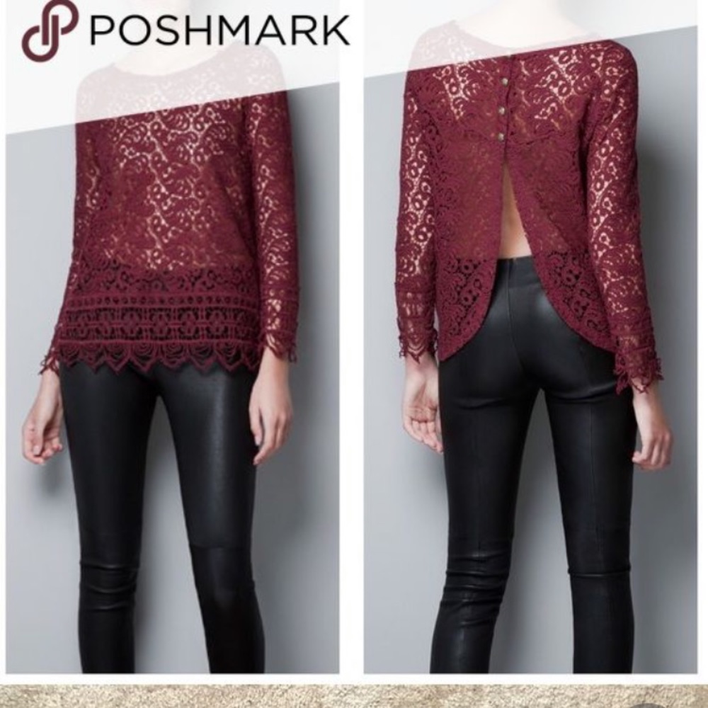 Zara crochet top